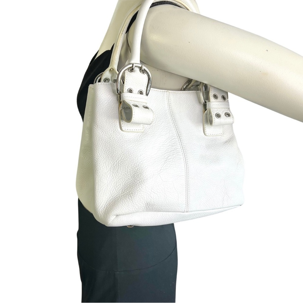 TIGNANELLO WHITE LEATHER BAG MINI  BAG Y2K HANDBAG